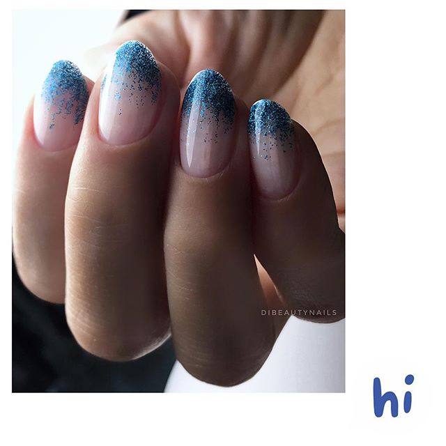 FOX gel varnish No. 169 (turquoise, glitter), 7 ml