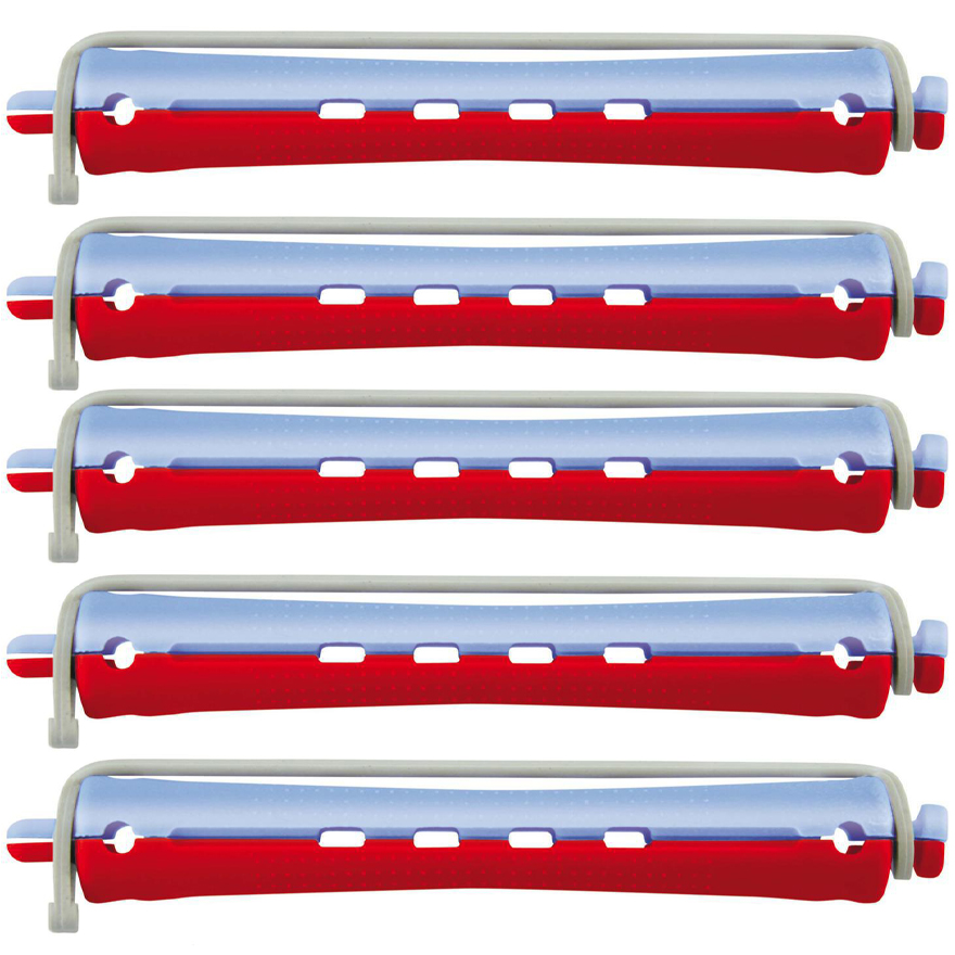 Comair Cold curlers, long, 2-color, with rubber band (pack of 12 pcs.), d 11mm