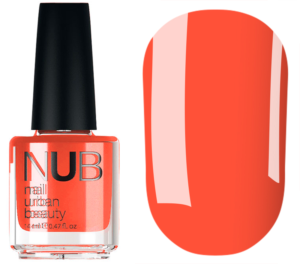 NUB 010 Beam nail polish (coral, enamel), 14 ml