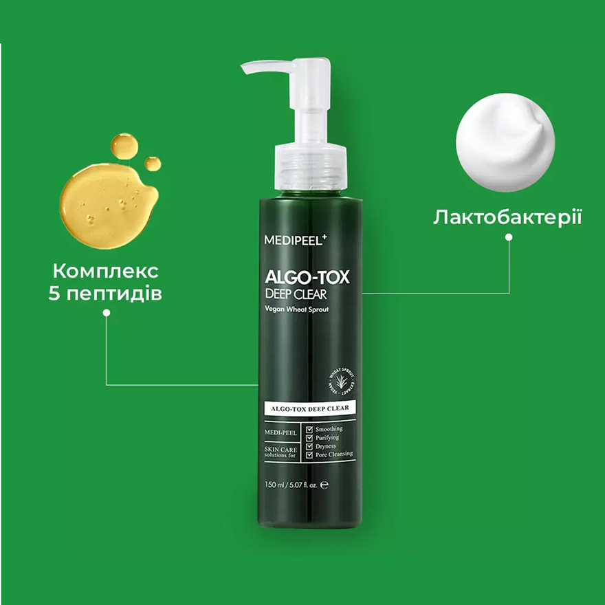 MEDI-PEEL Algo-Tox Deep Clear, Гель для глибокого очищення з ефектом Детокс, 150 мл