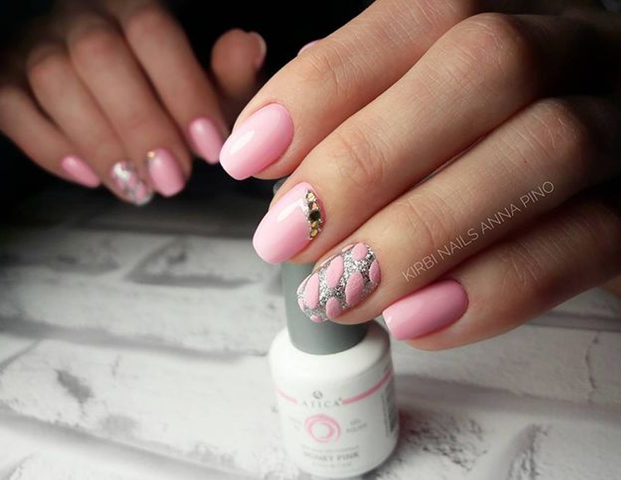 Гель-лак Atica GPM007 Honey Pink (цукерково-рожевий, емаль), 7.5 мл