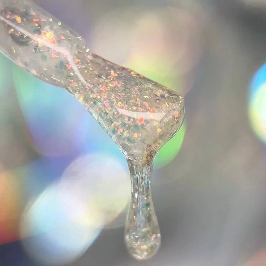Nails Of The Day Nail top Party top No. 02 (transparent with fine shimmer), 10 ml