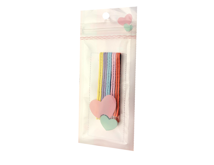 Multicolored invisible shoes No. 2, 5.5 cm wavy (10 pcs)
