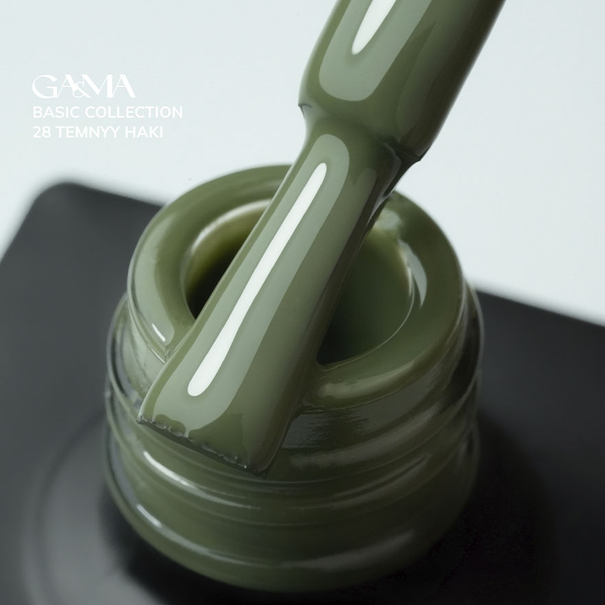 GA&MA Gel polish Basic collection 028 dark haki, 10 ml