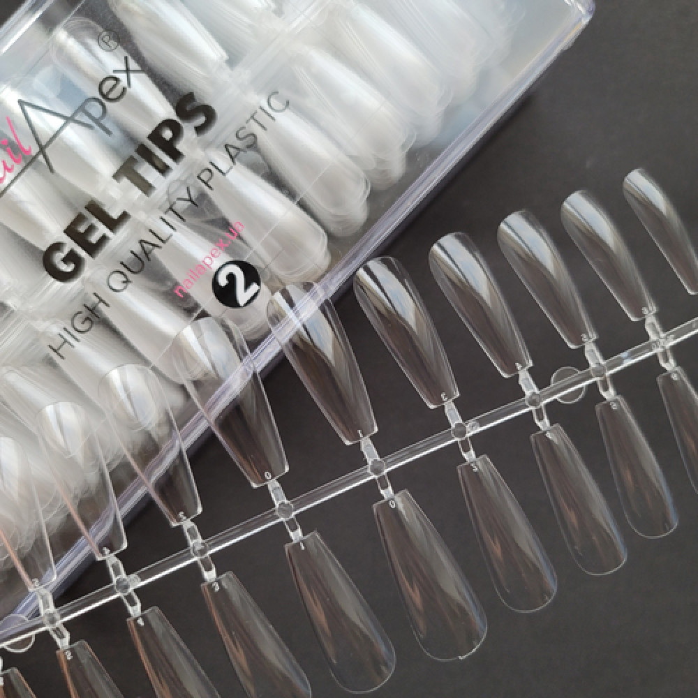 Nailapex Gel tips ballerina №2, 130 pcs.