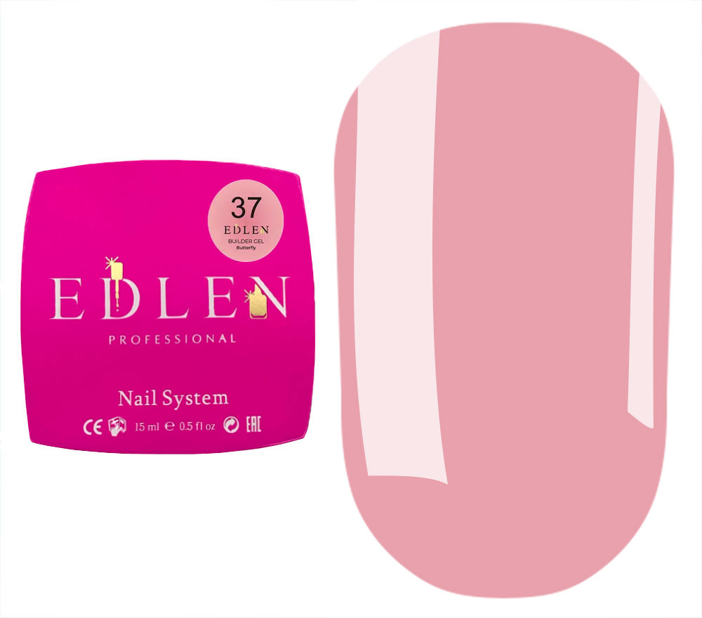 Edlen Гель для ногтей Builder gel Butterfly №37, 15 мл