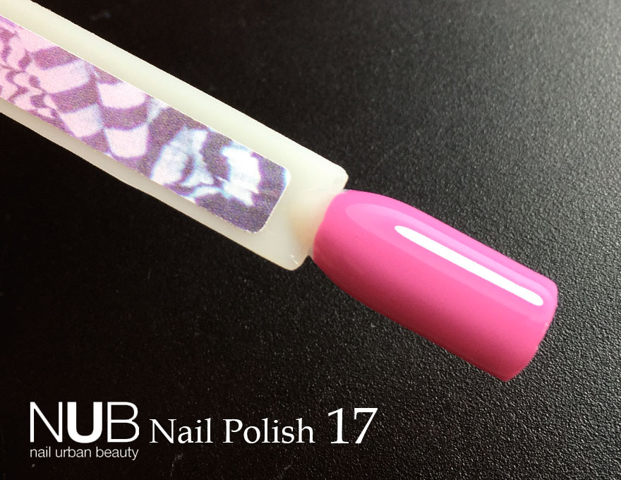 Nail polish NUB 017 Twisted Mind (deep pink, enamel), 14 ml