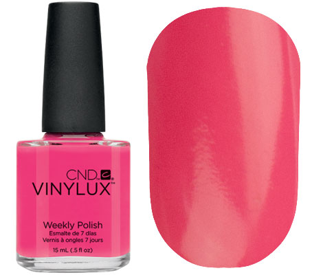 CND Лак для нігтів Vinylux Weekly Polish №134 Pink Bikini (темно-рожевий, емаль), 15мл