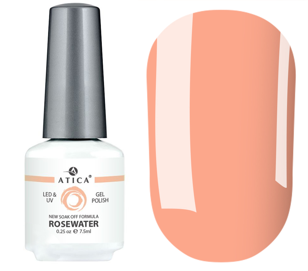Gel polish Atica GPM 252 Rosewater (peach, enamel), 7.5 ml