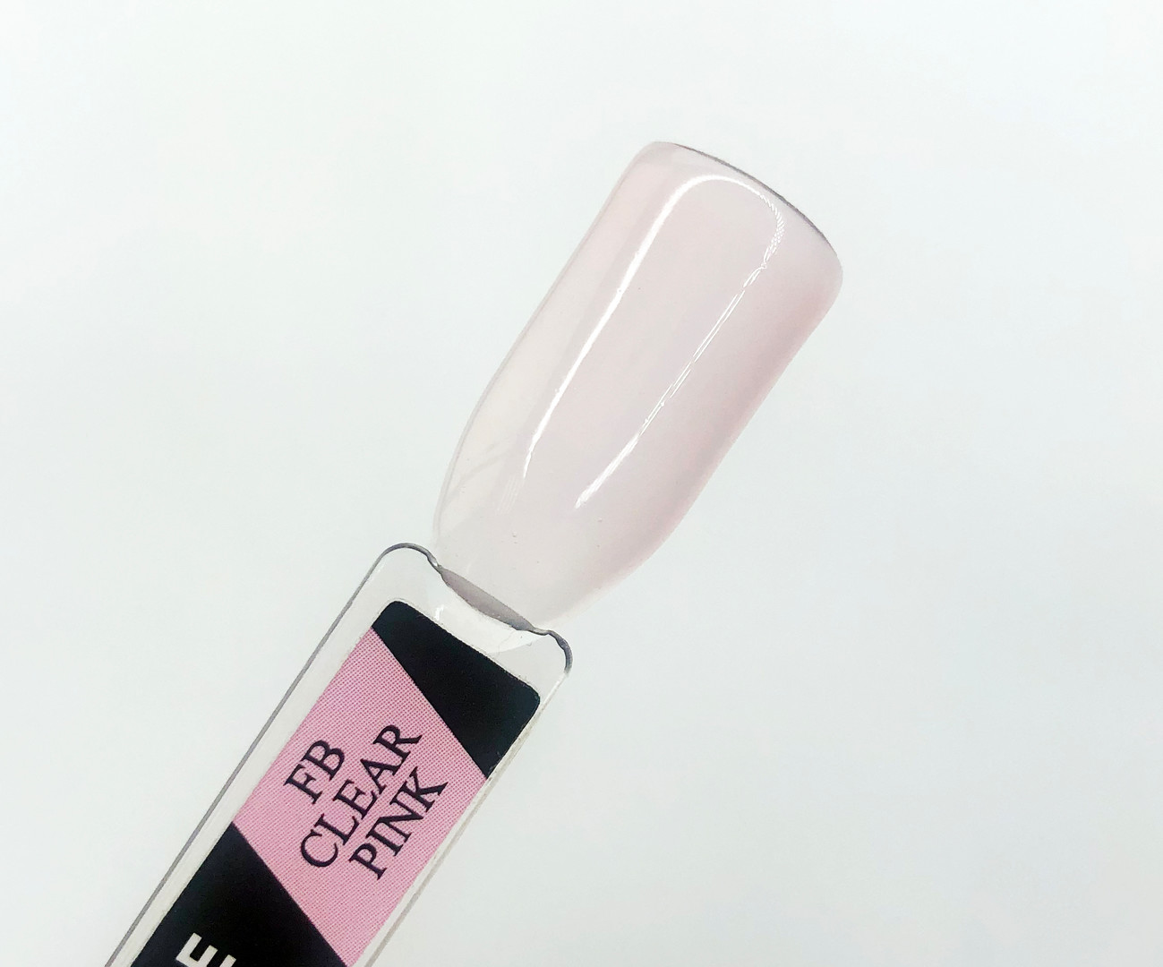 Couture Color Fiber Base Clear Pink - Nylon fiber gel polish base, pink, 9 ml