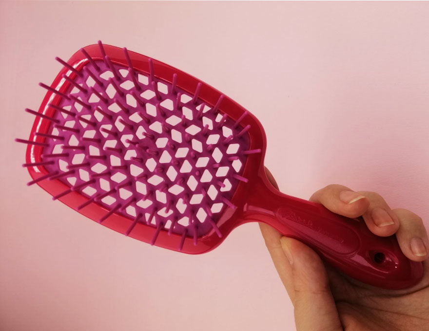 Janeke Superbrush Гребінець для волосся Малиновий з Фуксією