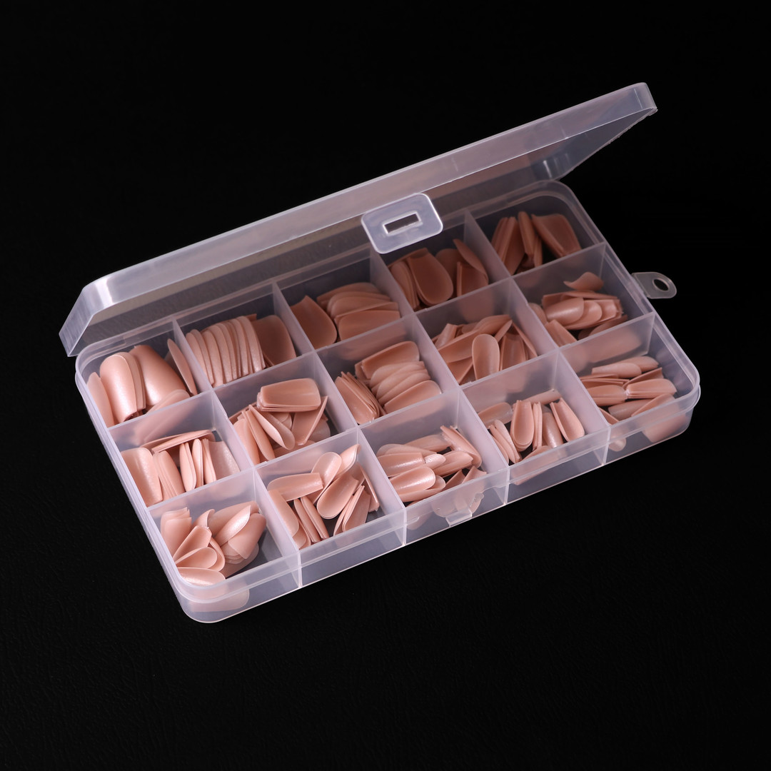 Komilfo SoFast Nail Froms Nude Ballerina Short - gel forms for extension, 300 pcs