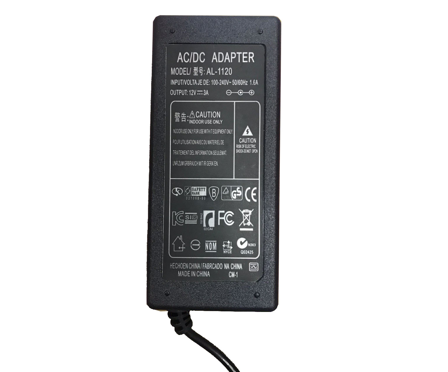 Адаптер к лампе AL-1120 (блок питания) 12V 3A 36W