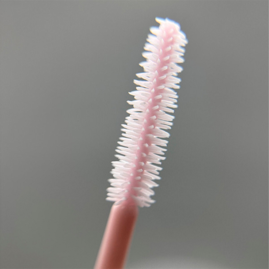 Hair brush, nylon, red with black base, 1 pc.