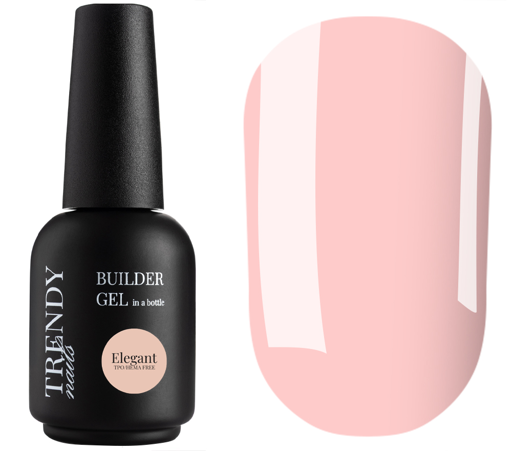 Trendy Nails Гель для ногтей Builder Gel in a bottle Elegant HEMA/TPO free, 15 мл
