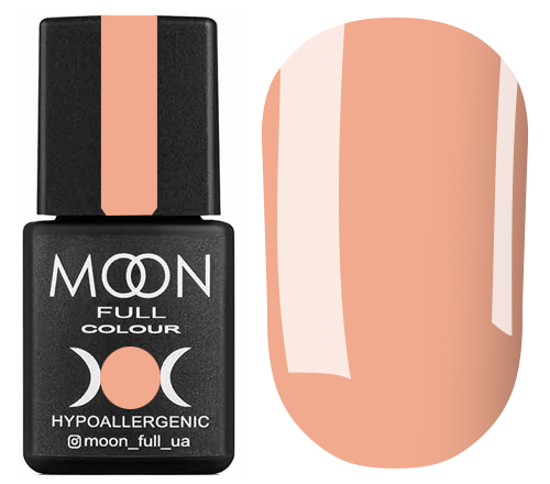 Гель-лак MOON FULL color Gel polish №301 (світлий персик, напівпрозорий), 8 мл