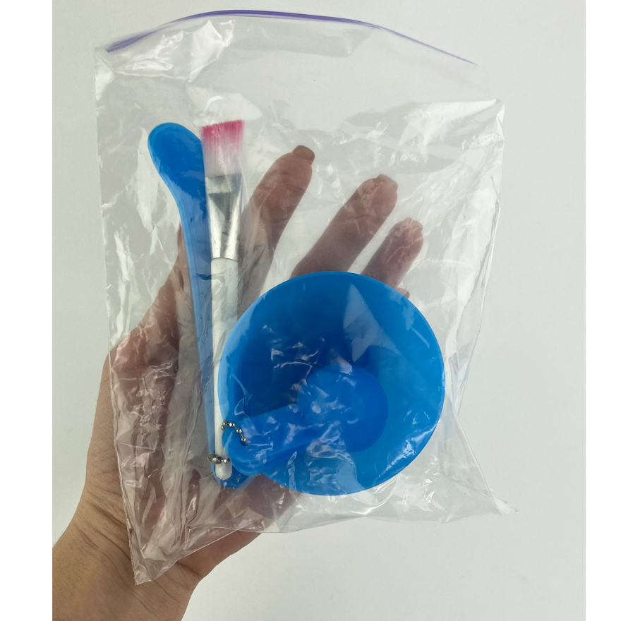 Set for cosmetic masks 4 in 1 (small), blue
