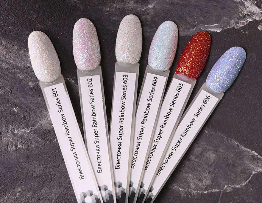 Komilfo Sequins Super Rainbow Series 605, 0.2mm, 2.5g
