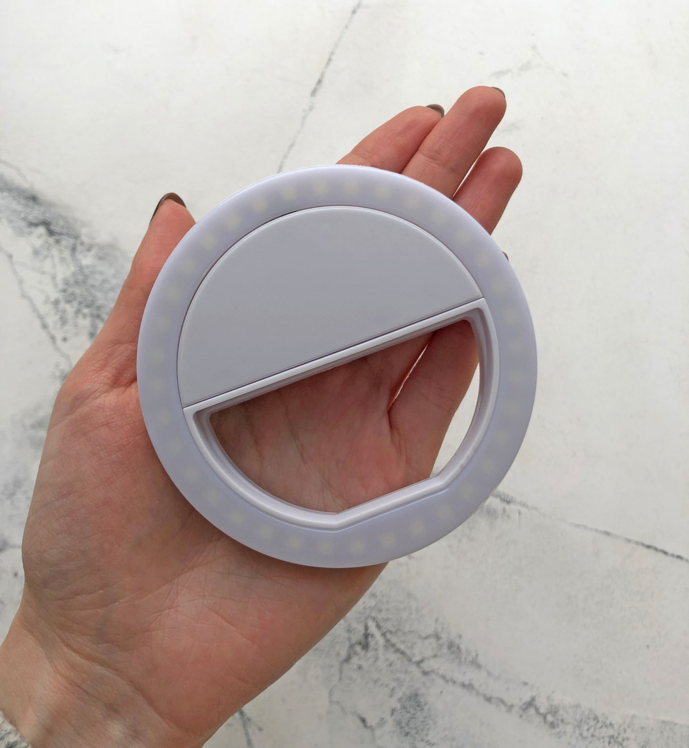 Selfie Ring Light - LED ring for photos, white