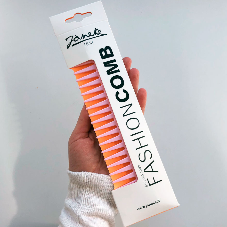 Janeke Supercomb Гребень для волос Нежно-розовый Janeke Supercomb Гребень для волос Нежно-розовый