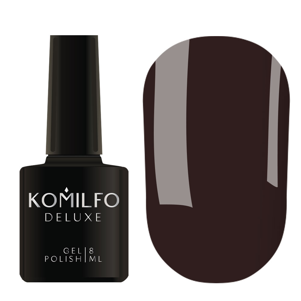 Gel varnish Komilfo DeLuxe Termo C003 (light brown, when heated - bright light green), 8 ml