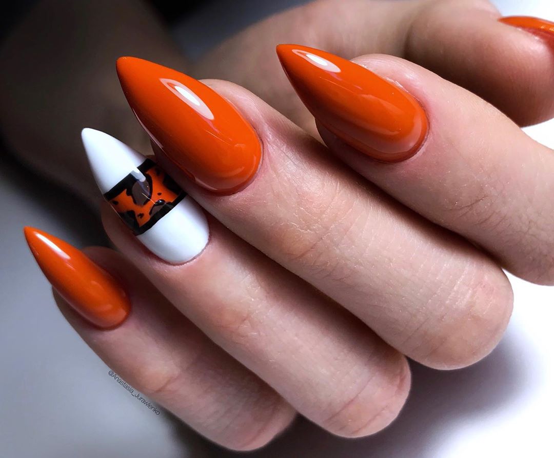 Kira Nails gel varnish No. 145 (orange-red, enamel), 6 ml