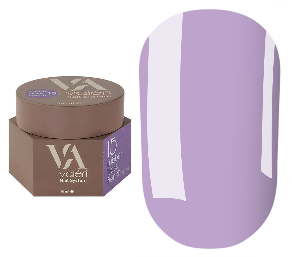 Valeri База для нігтів Rubber Base French №15, 30 мл