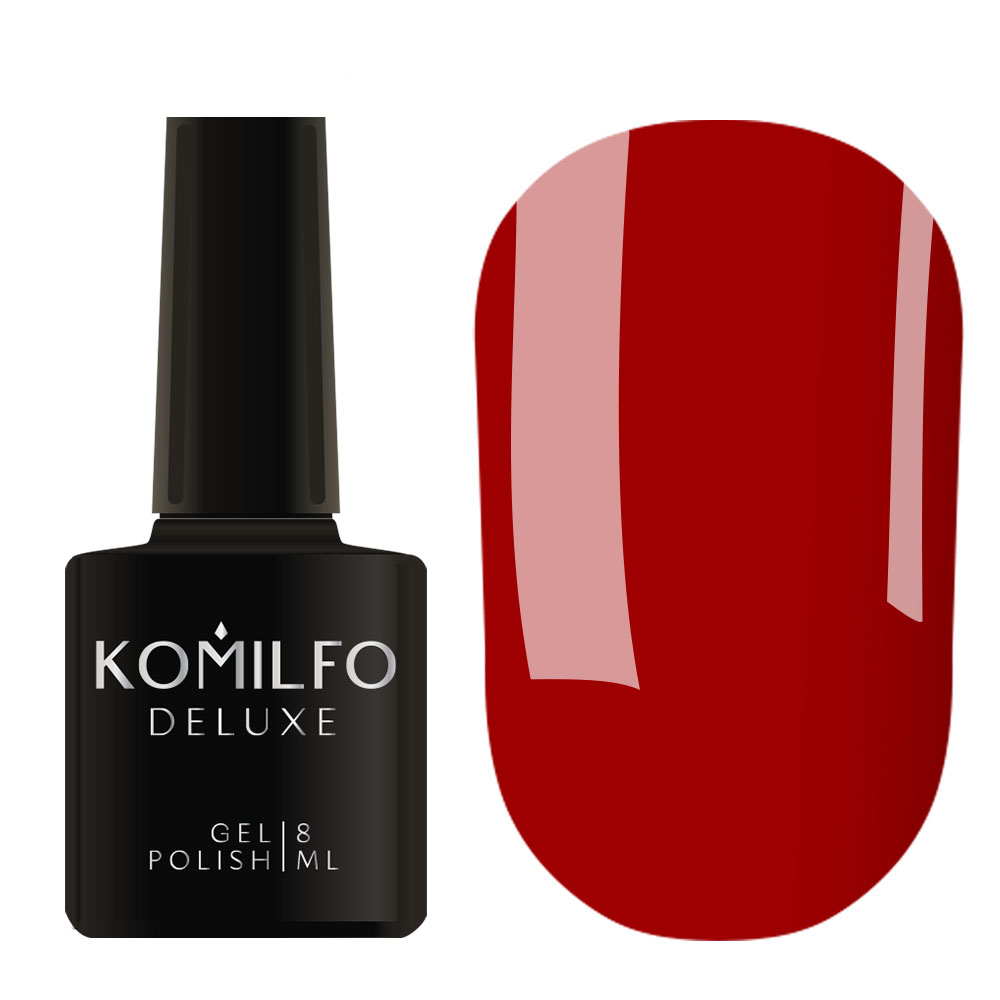 Gel Polish Komilfo Deluxe Series D304 (juicy red, enamel), 8 ml.