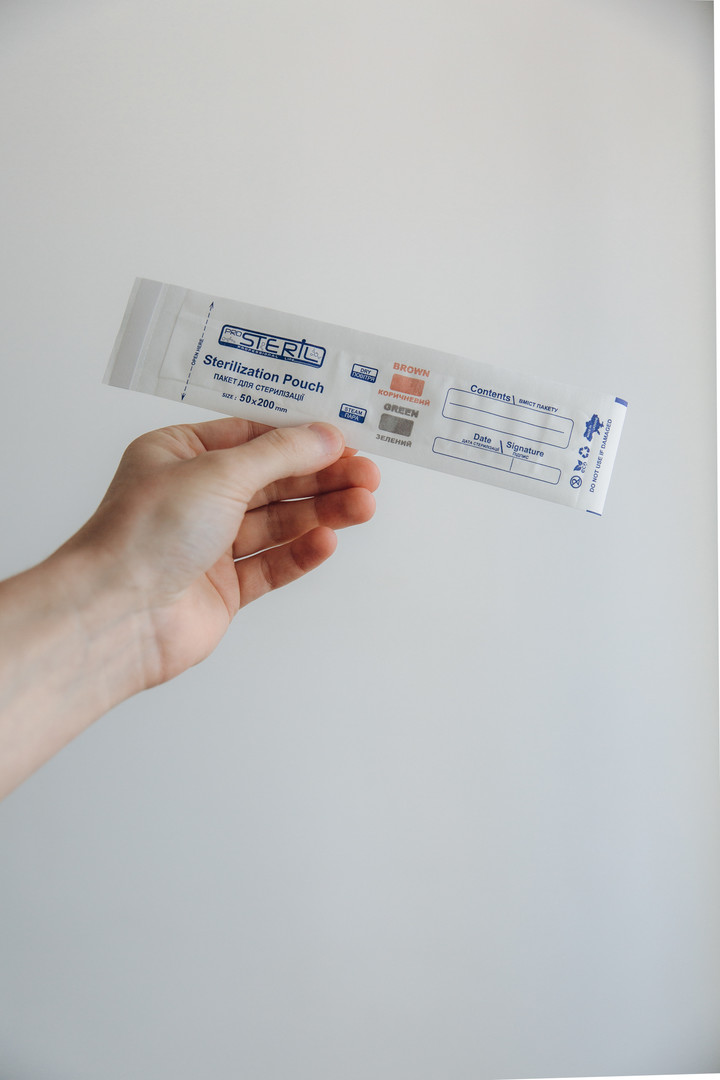 ProSteril Kraft bags for air and steam sterilization 50x200 mm, 100 pcs/pack.