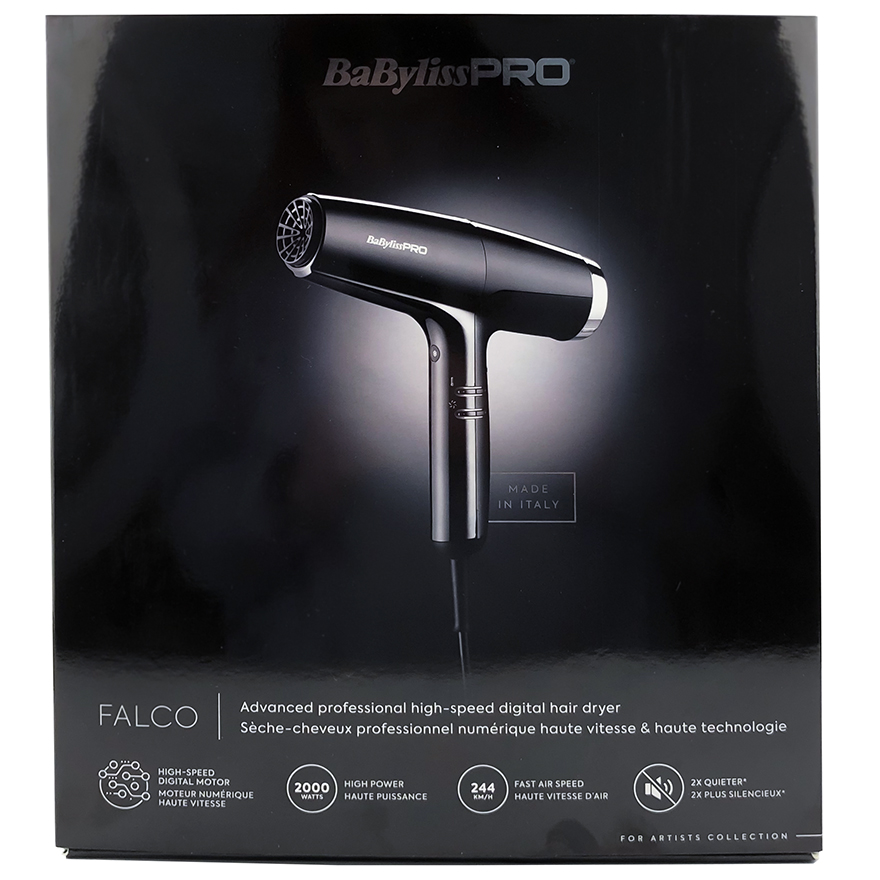 BaByliss PRO Hairdryer FALCO Silver