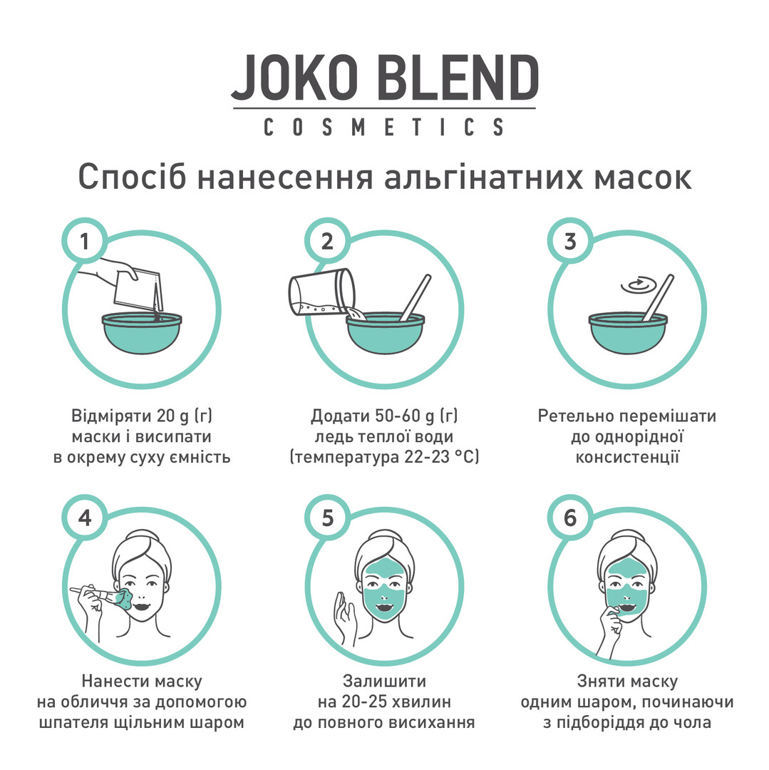 JOKO BLEND Alginate eye mask with peptides, 100 g