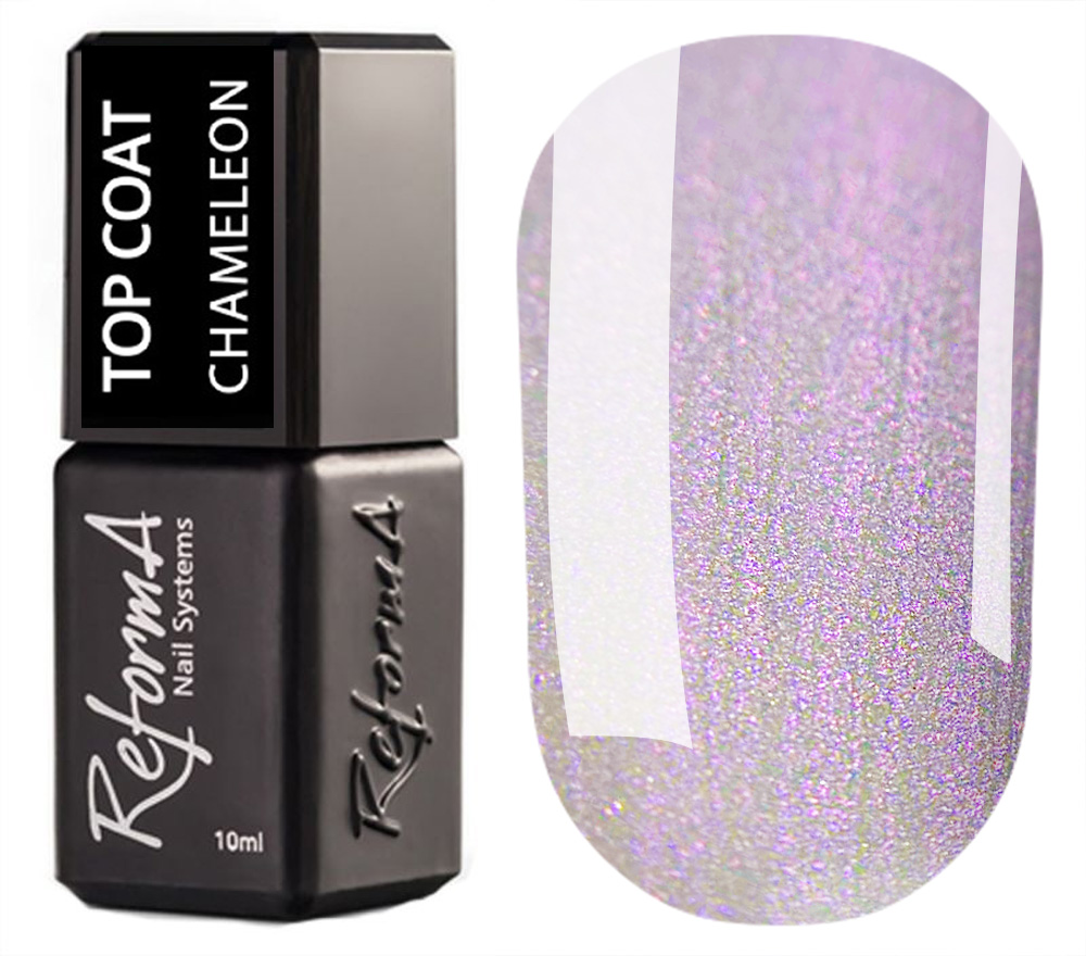 Reforma Top coat for nails without sticky ball Top coat Milky Pink, 10 ml