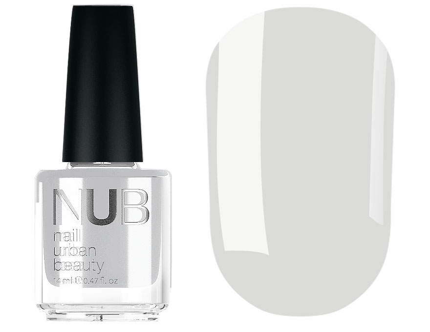 Nail polish NUB 060 Barfuss (light gray, enamel), 14 ml