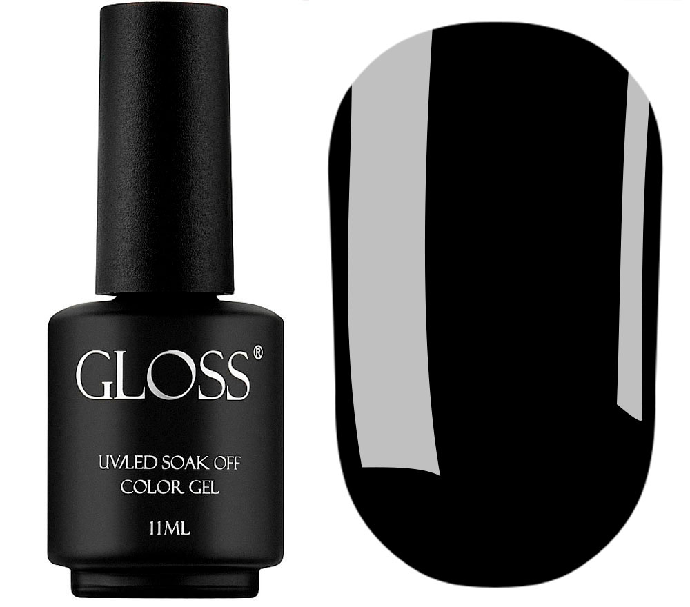 Гель-лак GLOSS 300 (черный), 11 мл