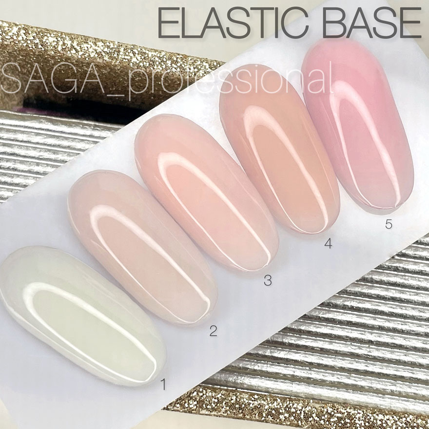 SAGA professional Base Elastic brush 5 (light pink), 15 ml SAGA professional Base Elastic brush 5 (light pink), 15 ml