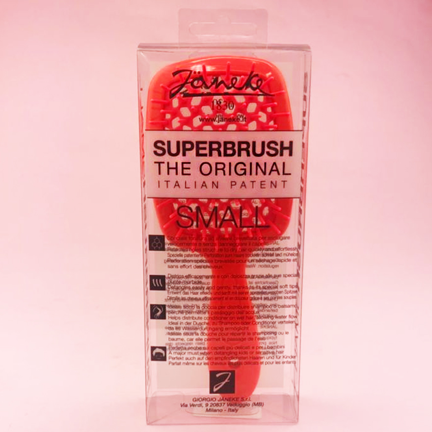 Janeke Superbrush Small Расческа для волос Коралловый неон