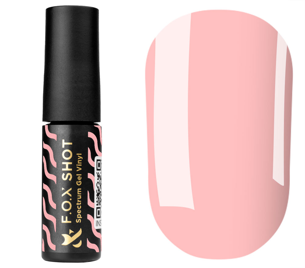 FOX SHOT Spectrum gel varnish No. 006 (white-coral, enamel), 5 ml