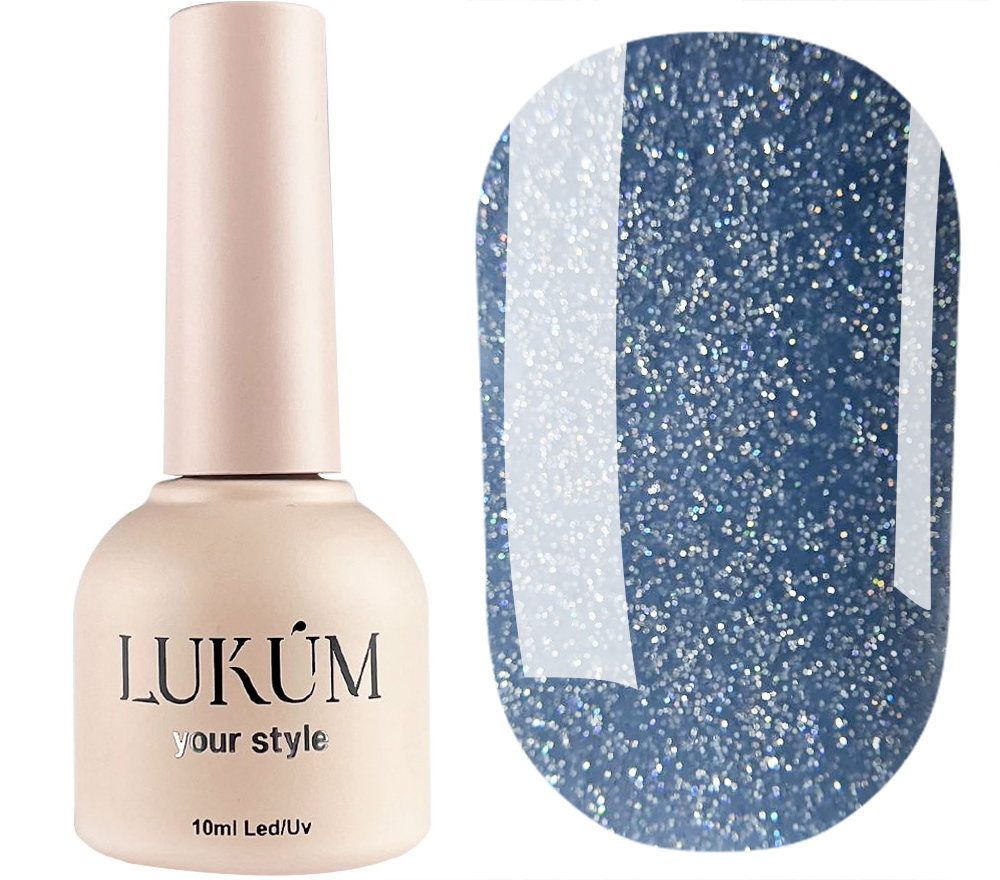 Lukum Gel polish for nails Glitz №07, 10 ml