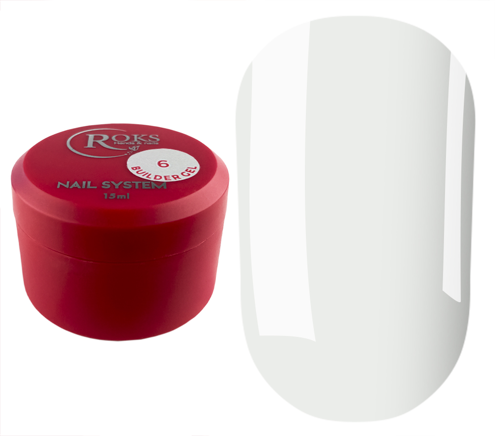 Roks Гель для ногтей Builder Gel №6 прозрачный, 15 мл