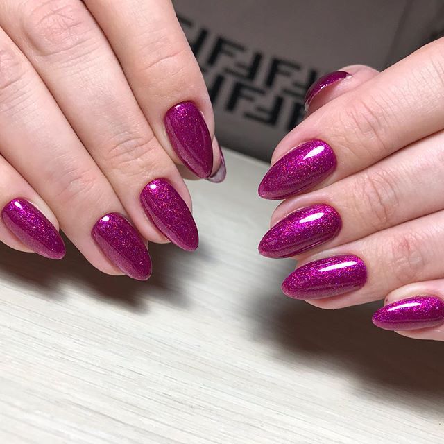 OXXI Gel nail polish No. 237 (wine, micro-shine), 10 ml