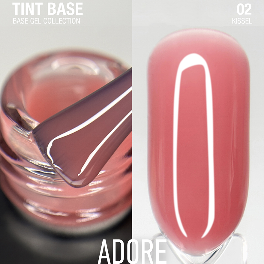 ADORE База для нігтів кольорова Tint Base №02, 15 мл