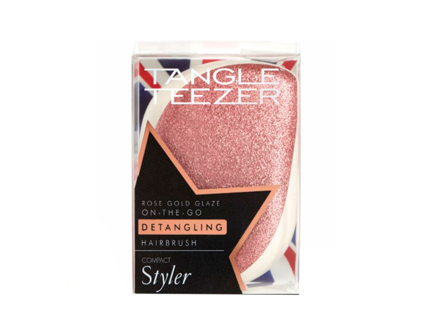Tangle Teezer Hairbrush Compact Styler Glitter Rose Tangle Teezer Hairbrush Compact Styler Glitter Rose
