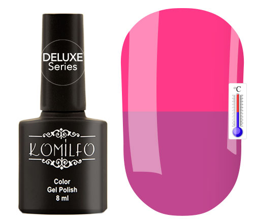 Gel varnish Komilfo DeLuxe Termo C010 (lilac-pink, when heated - pink), 8 ml