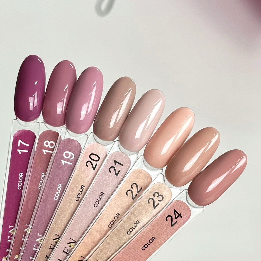 Edlen Gel nail polish 021 (pale pink, enamel), 9 ml