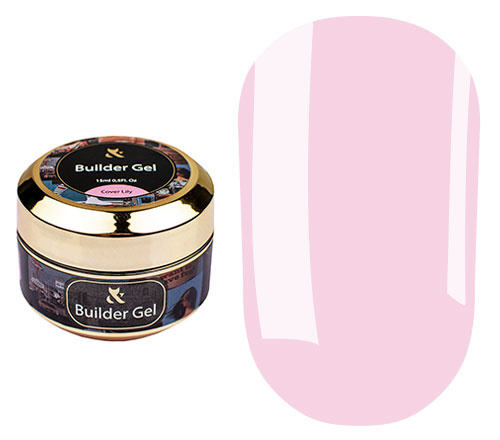 F.O.X Builder gel Cover Lily моделюючий середньої консистенції, 15 мл