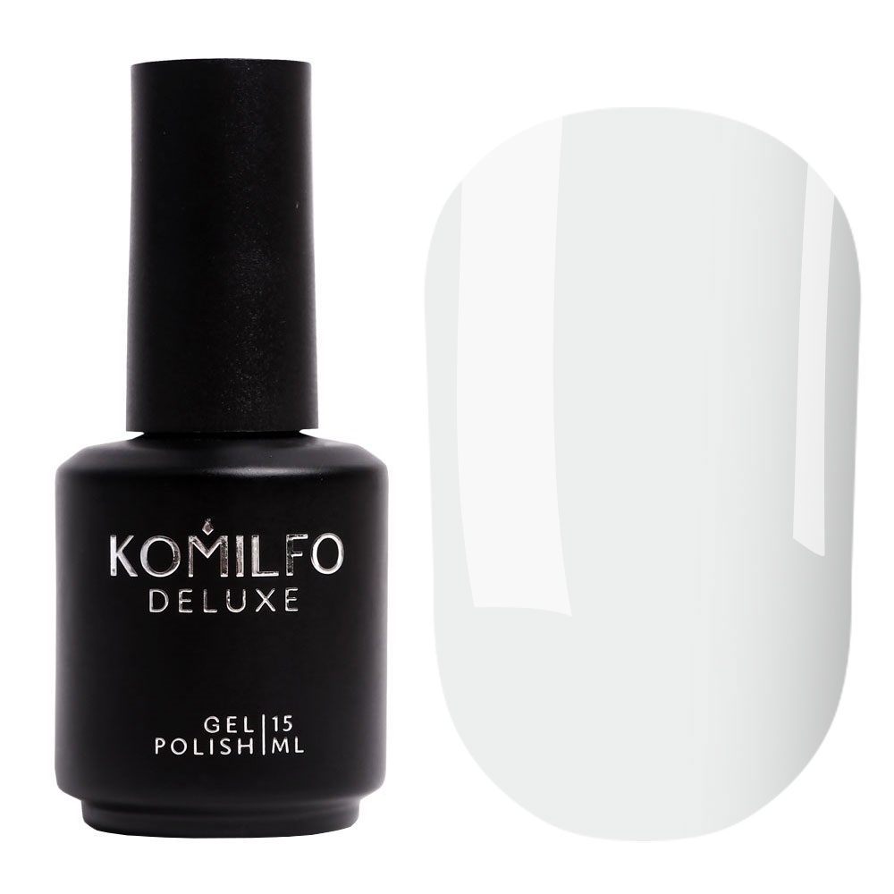 УЦІНКА до 07.2026 Komilfo Milky White Intense Base New Formula (інтенсивно біла), 15 мл