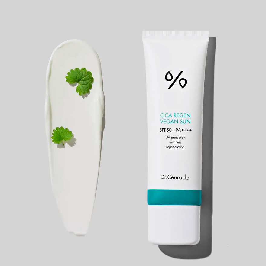 Dr.Ceuracle Cica Regen Vegan Sun SPF50+ PA++++ Vegan Sun Cream with Asiatic Centela, 50 ml