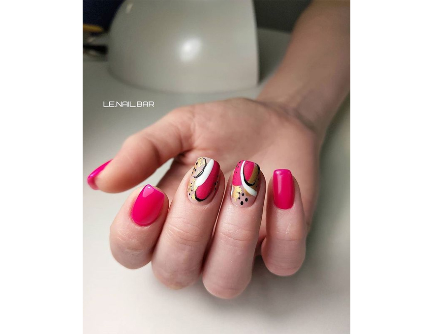 Atica NeonPink GPM145 gel varnish (poisonous pink, neon), 7.5 ml