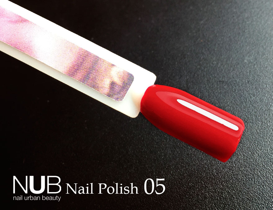 NUB 005 Flawless nail polish (intense red, enamel), 14 ml