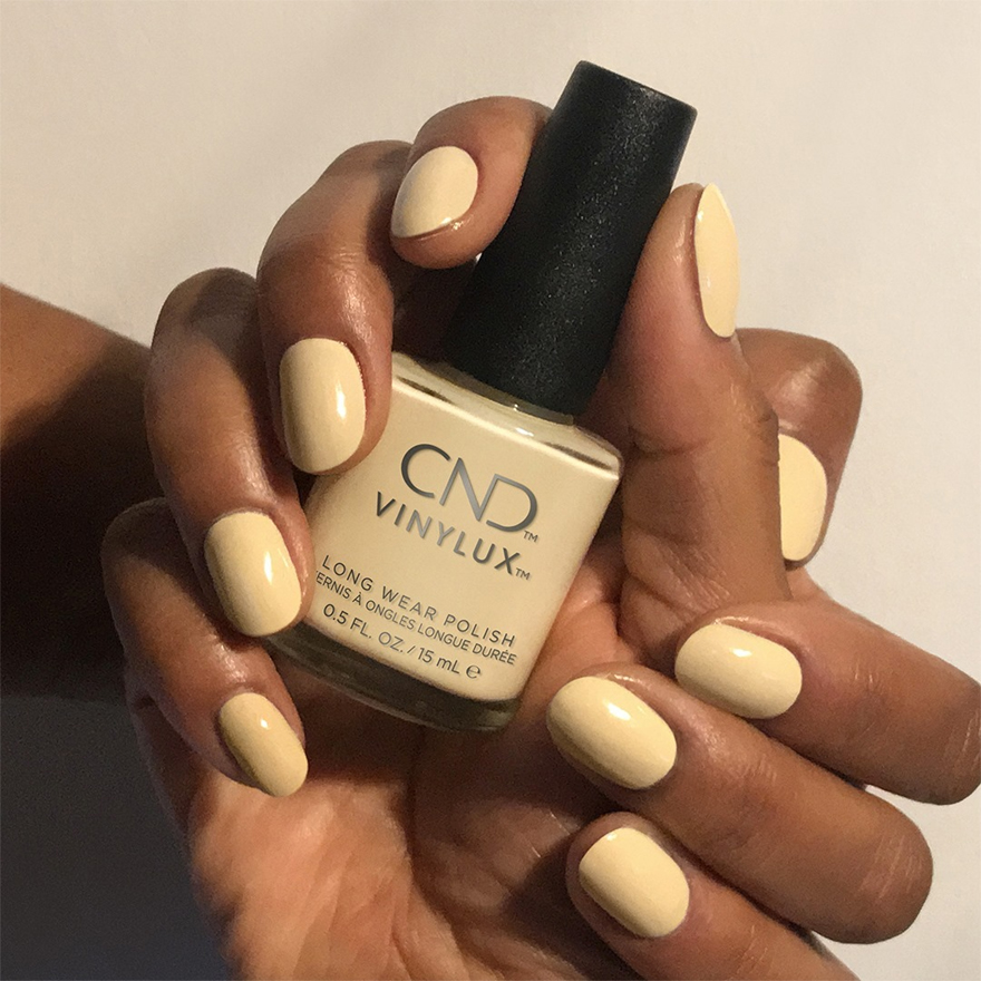 Varnish CND Vinylux - Smile Maker (374) (pale yellow, enamel), 15 ml